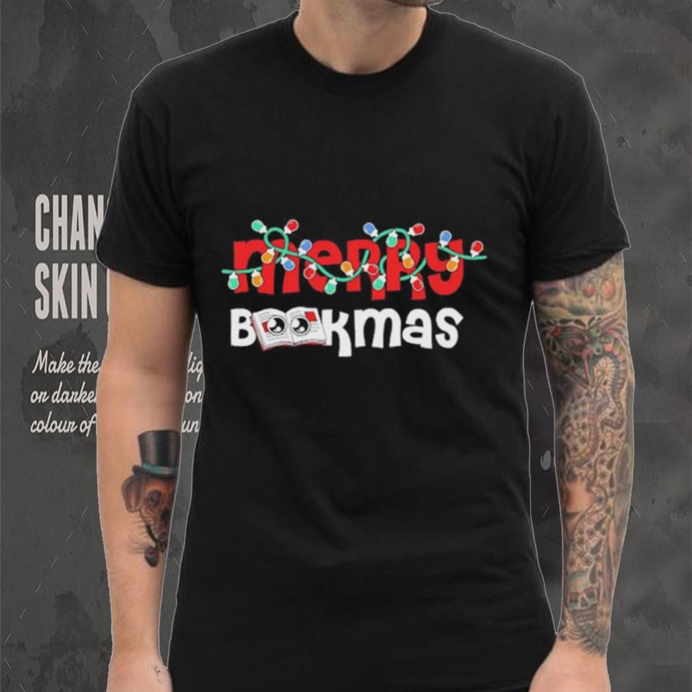 Official Merry Bookmas Book And Christmas Shirt Official Merry Bookmas Book And Christmas Shirt
