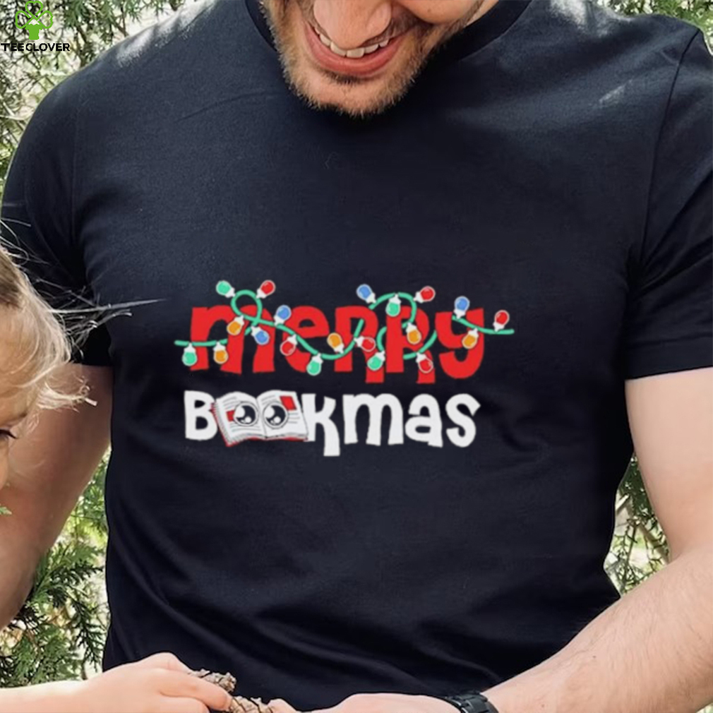 Official Merry Bookmas Book And Christmas Shirt Official Merry Bookmas Book And Christmas Shirt