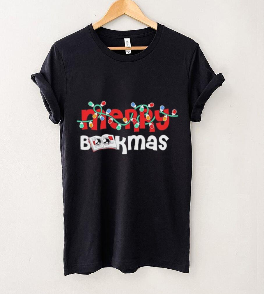 Official Merry Bookmas Book And Christmas Shirt Official Merry Bookmas Book And Christmas Shirt