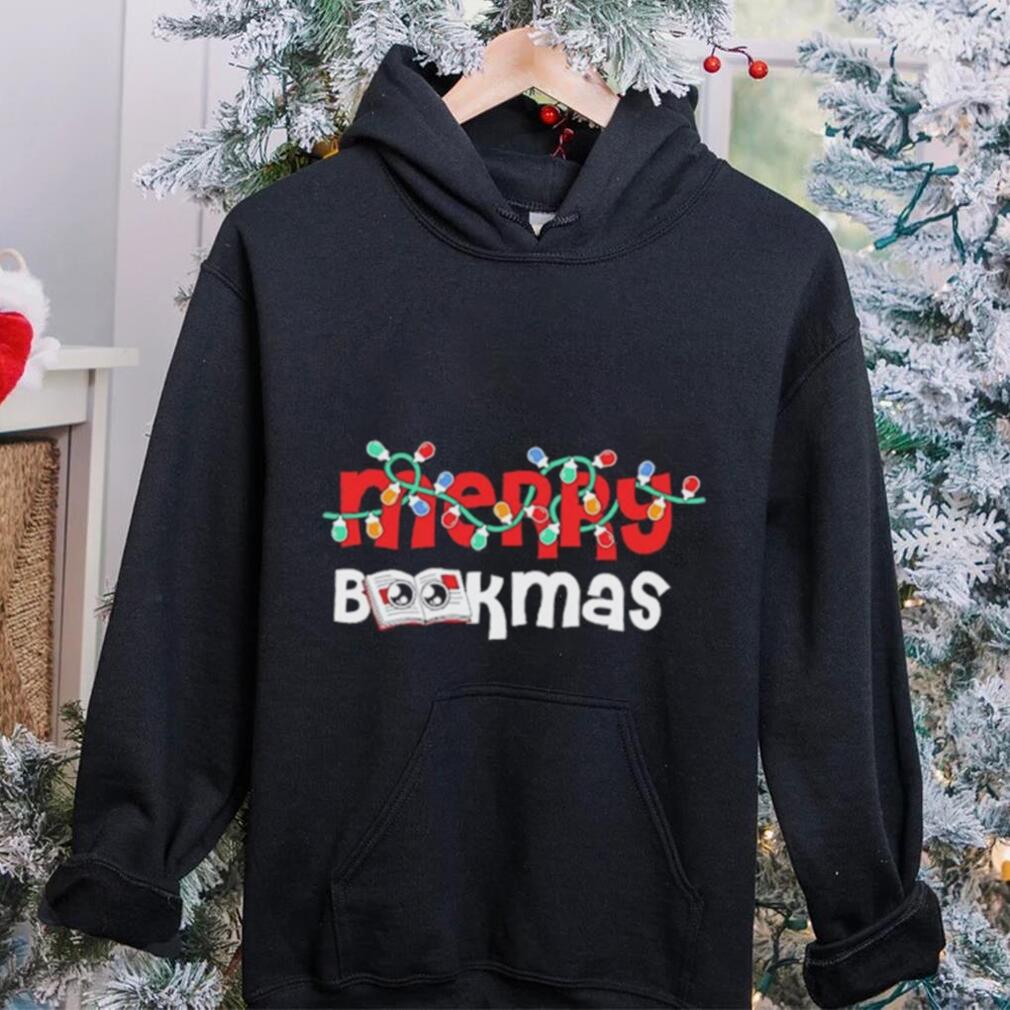 Official Merry Bookmas Book And Christmas Shirt Official Merry Bookmas Book And Christmas Shirt