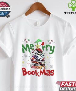 Official Merry Bookmas Grinch Christmas Book shirt 1 Official Merry Bookmas Grinch Christmas Book shirt