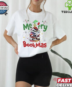 Official Merry Bookmas Grinch Christmas Book shirt 2 Official Merry Bookmas Grinch Christmas Book shirt