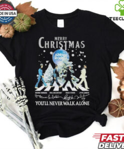 Official Merry Christmas Abbey Road You’ll Never Walk Alone T Shirt