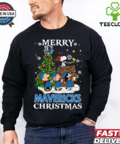 Official Merry Christmas Dallas Mavericks Peanuts Ugly 2024 Shirt