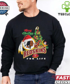 Official Merry Christmas Redskins For Life Shirt