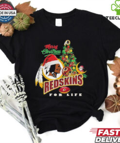 Official Merry Christmas Redskins For Life Shirt