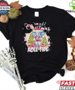Official Merry Christmas Roll Alabama Crimson Tide Mascot Sweatshirt