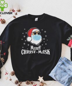 Official Merry Christmas Santa Christ mask Snow Flakes T Shirt Hoodie, Sweat
