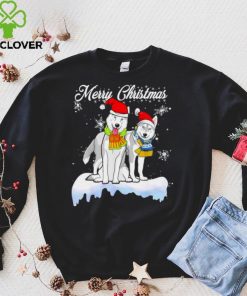 Official Merry Christmas Santa Siberian Husky Dog Christmas Tshirt hoodie, Sweater