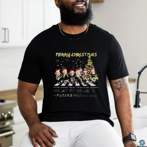 Official Merry Christmas The Future Past World Tour 2024 Signature T Shirt