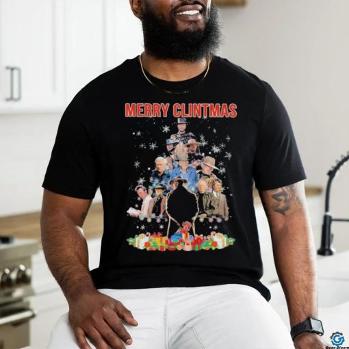 Official Merry Clintmas Clint Eastwood Tree ChristmasT Shirt