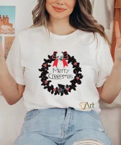 Official Merry Creepmas Gothic Wreath Shirt