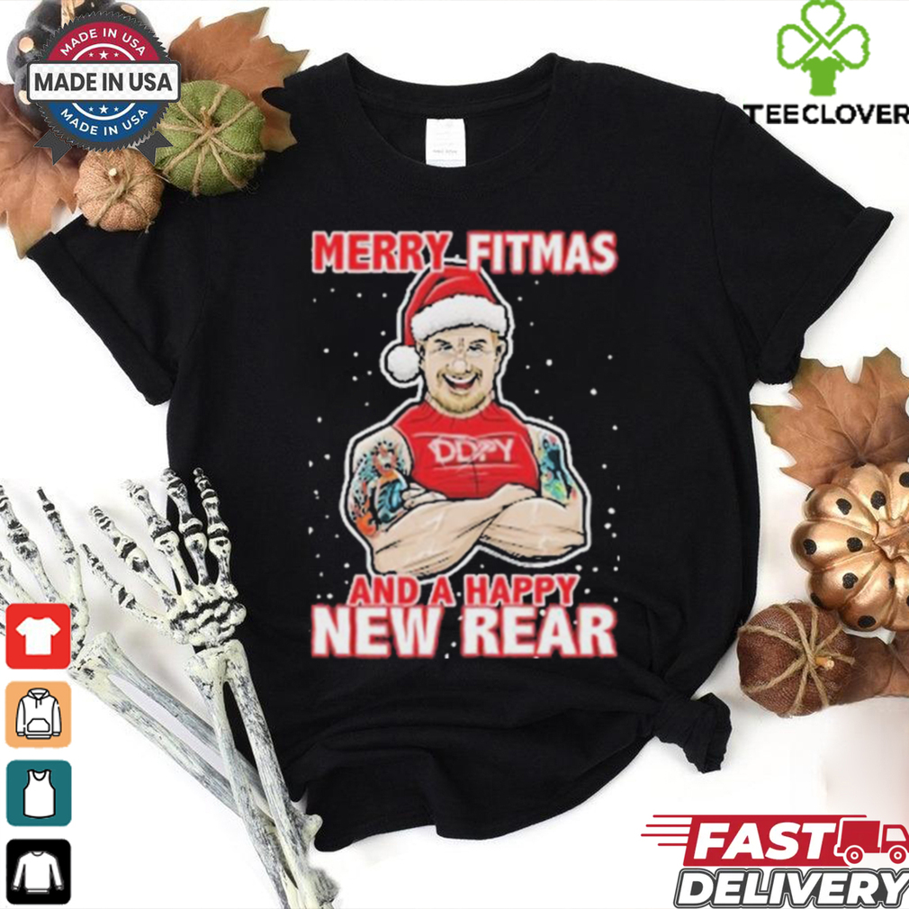 Official Merry Fitmas And A Happy New Rear 2024 T shirt Official Merry Fitmas And A Happy New Rear 2024 T shirt