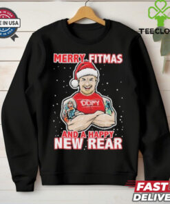Official Merry Fitmas And A Happy New Rear 2024 T shirt