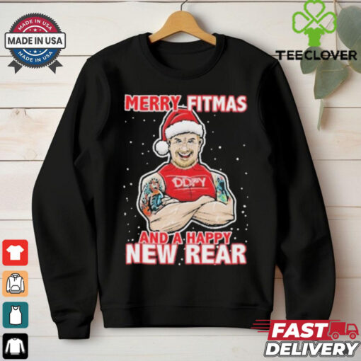 Official Merry Fitmas And A Happy New Rear 2024 T shirt