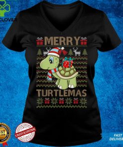 Official Merry Turtlemas Xmas Sea Turtle Lover Christmas Pajama Sweater Shirt