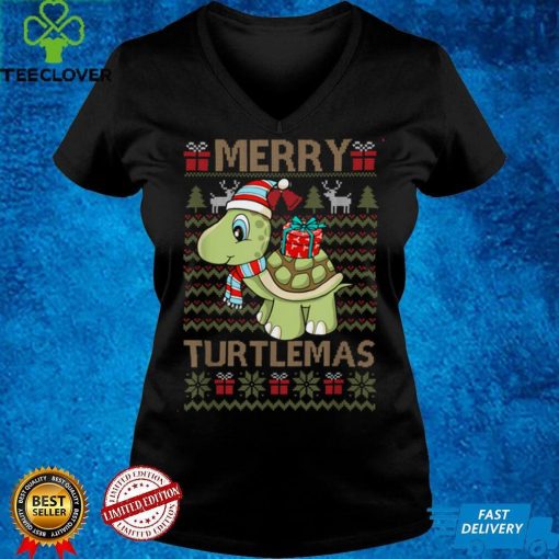 Official Merry Turtlemas Xmas Sea Turtle Lover Christmas Pajama Sweater Shirt