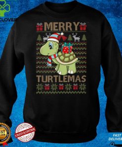 Official Merry Turtlemas Xmas Sea Turtle Lover Christmas Pajama Sweater Shirt