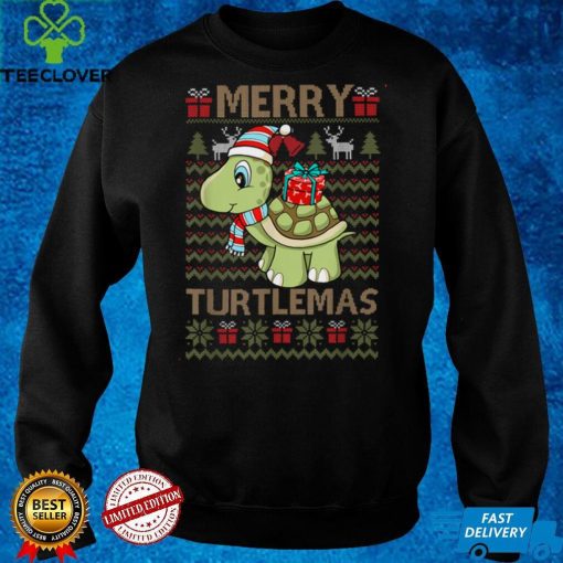 Official Merry Turtlemas Xmas Sea Turtle Lover Christmas Pajama Sweater Shirt