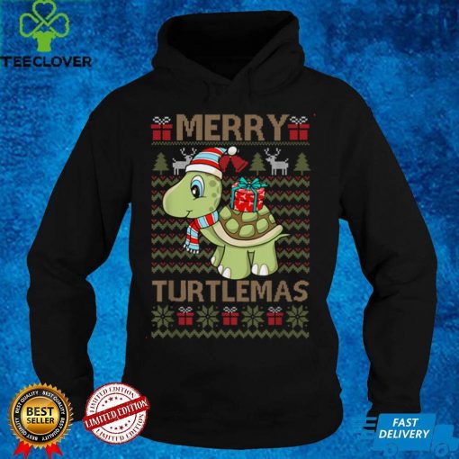 Official Merry Turtlemas Xmas Sea Turtle Lover Christmas Pajama Sweater Shirt