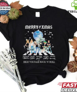 Official Merry Xmas AC DC High Voltage Rock ‘N’ Roll T Shirt