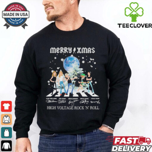 Official Merry Xmas AC DC High Voltage Rock ‘N’ Roll T Shirt