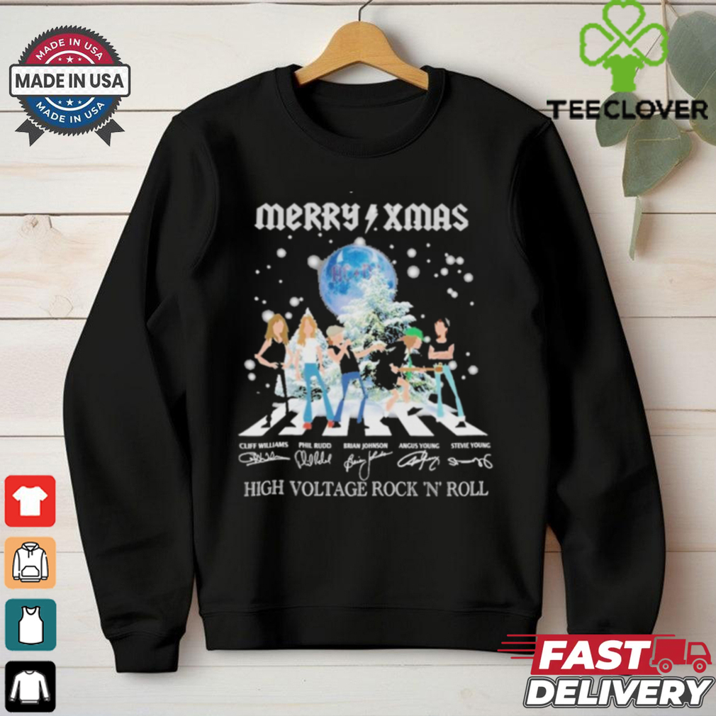 Official Merry Xmas AC DC High Voltage Rock ‘N’ Roll T Shirt Official Merry Xmas AC DC High Voltage Rock ‘N’ Roll T Shirt