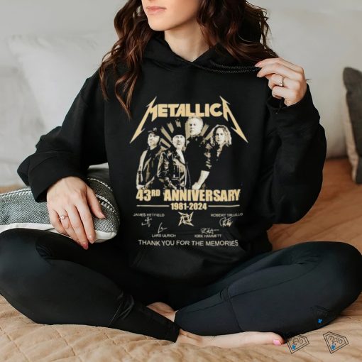 Official Metallica 43 Year Thank You For The Memories T Shirt