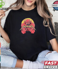 Official Metallica M72 North American Tour 2024 Jump Fire Devil Art With Tour List Shirt