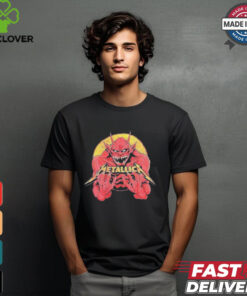 Official Metallica M72 North American Tour 2024 Jump Fire Devil Art With Tour List Shirt
