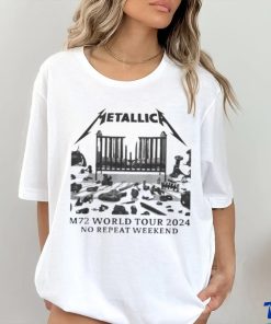 Official Metallica M72 World Tour 2024 No Repeat Weekend Shirt