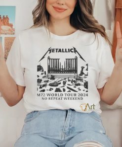 Official Metallica M72 World Tour 2024 No Repeat Weekend Shirt