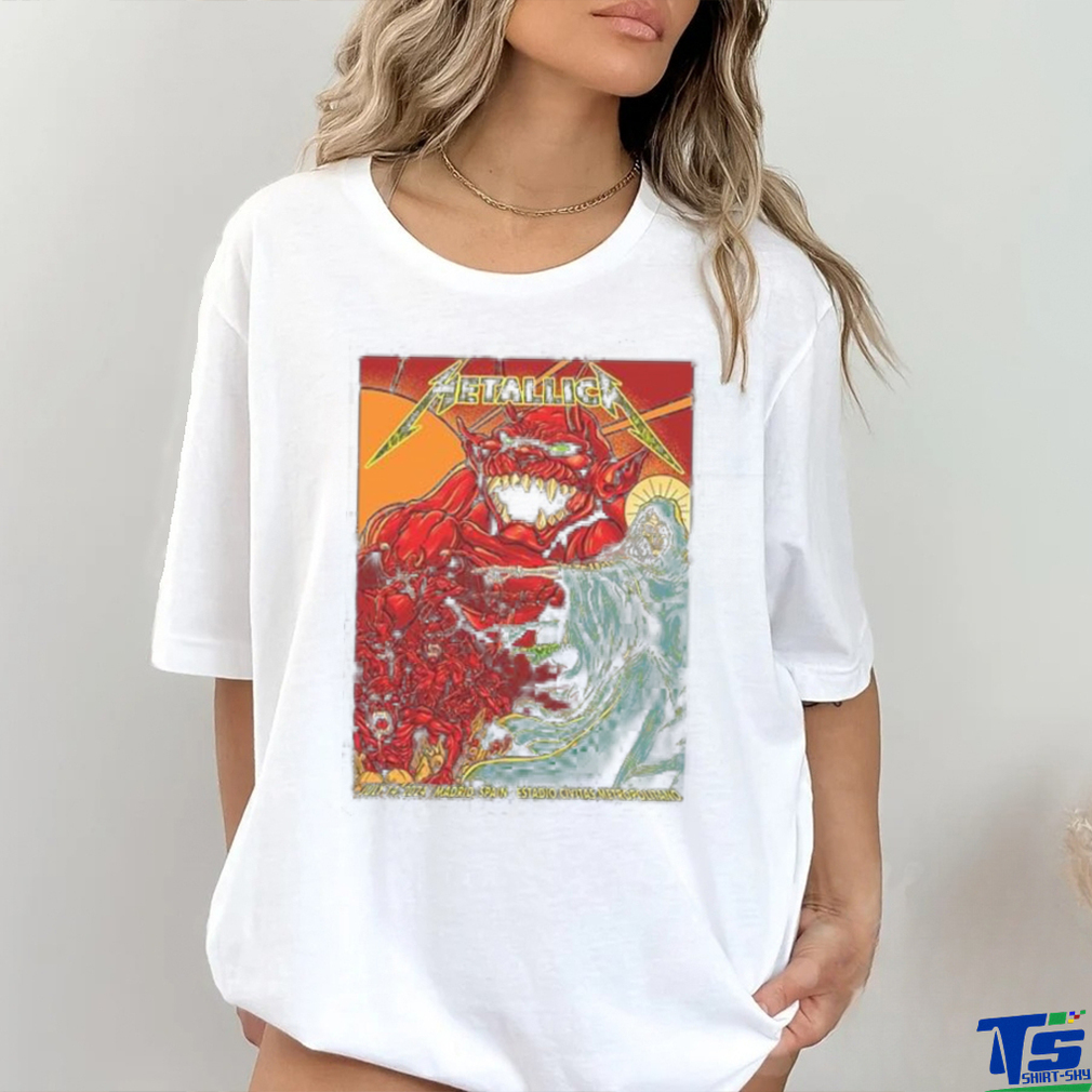 Official Metallica M72 World Tour At Estadio Civitas Metropolitano Madrid Spain On July 14th 2024 shirt Official Metallica M72 World Tour At Estadio Civitas Metropolitano Madrid Spain On July 14th 2024 shirt