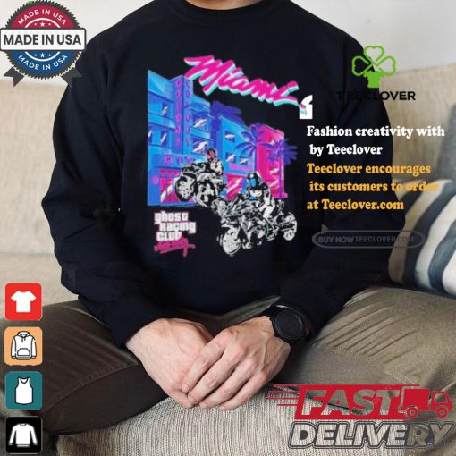 Official MiamI vice ghost black T shirt