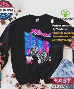 Official MiamI vice ghost black T shirt