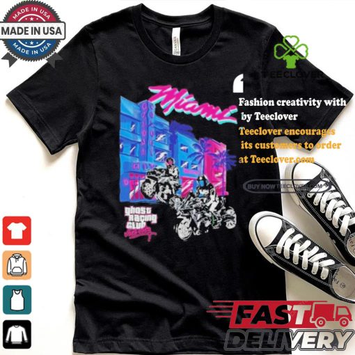 Official MiamI vice ghost black T shirt