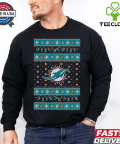 Official Miami Dolphins NFL Holiday Lights Ugly Christmas Sweater 2024 t shirt 2 Official Miami Dolphins NFL Holiday Lights Ugly Christmas Sweater 2024 t shirt