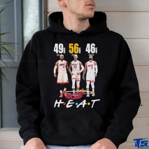 Official Miami Heat LeBron James 49 points, Jimmy Butler 56 points and Dwyane Wade 46 points hoodie, sweater, longsleeve, shirt v-neck, t-shirt