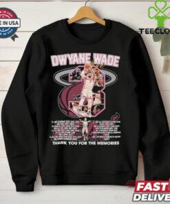 Official Miami Heat Thank You For The Memories Of Dwyane Wade Legends T Shirt