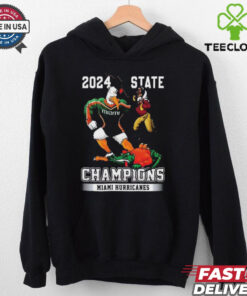 Official Miami Hurricanes 2024 2 Sided Canes State Champions Shirt