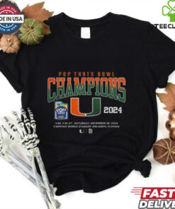 Official Miami Hurricanes Bowl Champion 2024 For Fans Shirt