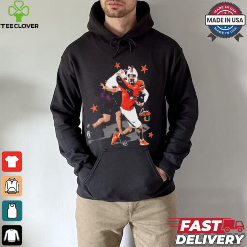 Official Miami Hurricanes Cam Ward 1 NCAA Player Graphic t hoodie, sweater, longsleeve, shirt v-neck, t-shirt