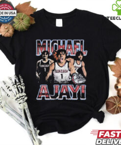Official Michael Ajayi 90s Graphic Gonzaga Bulldogs Vintage Players t shirt