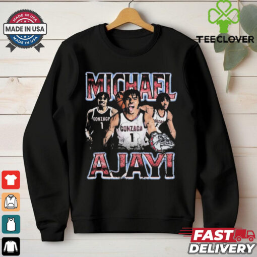 Official Michael Ajayi 90s Graphic Gonzaga Bulldogs Vintage Players t shirt