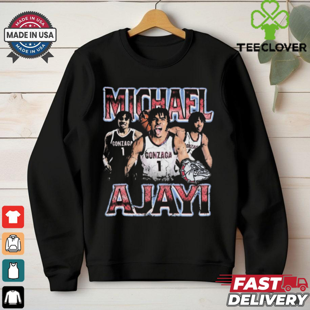 Official Michael Ajayi 90s Graphic Gonzaga Bulldogs Vintage Players t shirt Official Michael Ajayi 90s Graphic Gonzaga Bulldogs Vintage Players t shirt