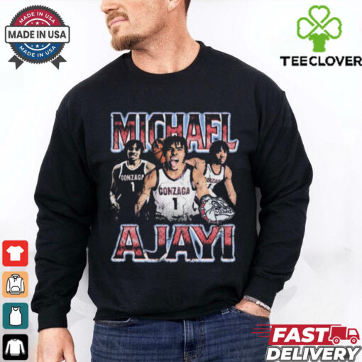 Official Michael Ajayi 90s Graphic Gonzaga Bulldogs Vintage Players t shirt