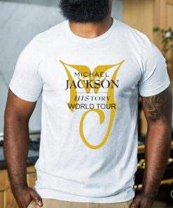 Official Michael Jackson History World Tour White T Shirt