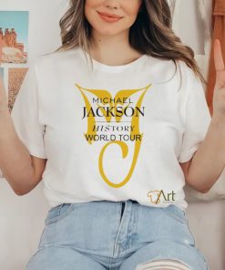 Official Michael Jackson History World Tour White T Shirt