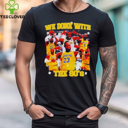 Official Michael Jordan goat LA Lakers we done with the 90’s shirt