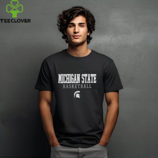 Official Michigan State Spartans Champion Basketball Stack Logo T Shirt